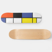 Piet Mondrian Komposition A - Abstrakte Moderne Ku Skateboard (Horizontal)