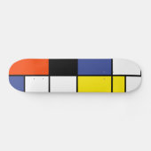 Piet Mondrian Komposition A - Abstrakte Moderne Ku Skateboard (Horizontal)