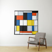 Piet Mondrian Komposition A - Abstrakte Moderne Ku Wandteppich (Beispiel (Horizontal))