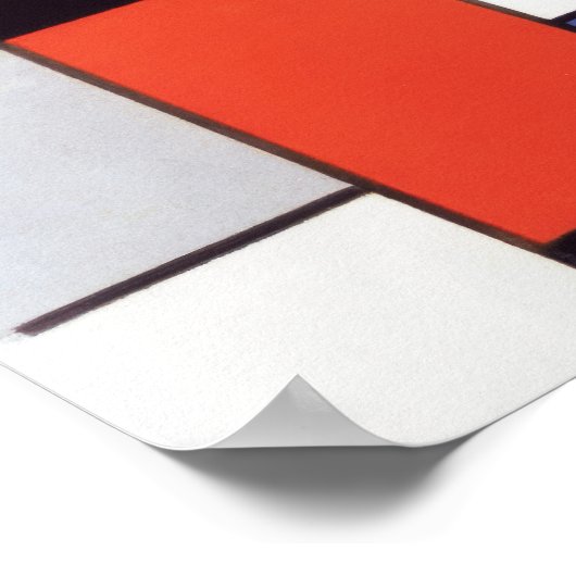 Piet Mondrian Komposition Abstrakt Art Geometric Poster (Ecke)