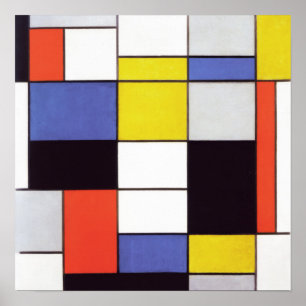 Piet Mondrian Komposition Abstrakt Art Geometric Poster