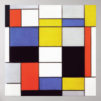 Piet Mondrian Komposition Abstrakt Art Geometric Poster