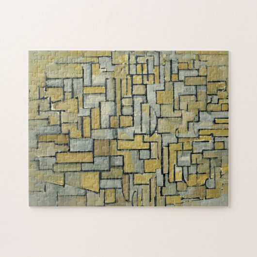 Piet Mondrian Komposition in Braun und Grau Puzzle (Horizontal)