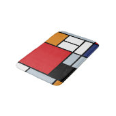 Piet Mondrian - Komposition mit großem rotem Flugz Badematte (Schrägansicht)