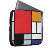 Piet Mondrian - Komposition mit großem rotem Flugz Laptopschutzhülle (Vorne Rechts)
