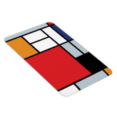 Piet Mondrian - Komposition mit großem rotem Flugz Magnet (Rechte Seite)