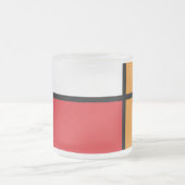 Piet Mondrian - Komposition mit großem rotem Flugz Mattglastasse (Mittel)