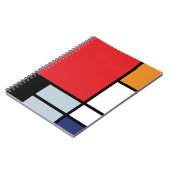 Piet Mondrian - Komposition mit großem rotem Flugz Notizblock (Linke Seite)