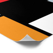 Piet Mondrian - Komposition mit großem rotem Flugz Poster (Ecke)