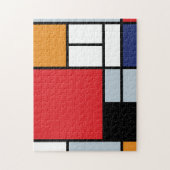 Piet Mondrian - Komposition mit großem rotem Flugz Puzzle (Vertikal)