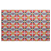 Piet Mondrian - Komposition mit großem rotem Flugz Stoff (Yard (91,4 cm))