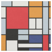Piet Mondrian - Komposition mit großem rotem Flugz Stoff (Nahaufnahme)