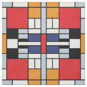 Piet Mondrian - Komposition mit großem rotem Flugz Stoff (Muster)