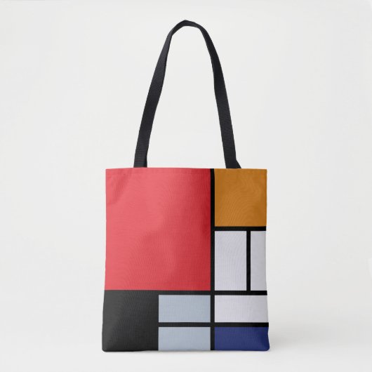 Piet Mondrian - Komposition mit großem rotem Flugz Tasche (Vorderseite)