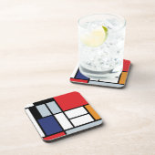 Piet Mondrian - Komposition mit großem rotem Flugz Untersetzer (Rechte Seite)