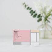 Piet Mondrian - Komposition mit großem rotem Flugz Visitenkarte (Stehend Vorderseite)