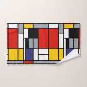 Piet Mondrian, Komposition mit großem rotem Flugze Badhandtuch Set (Handtuch)