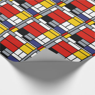 Piet Mondrian, Komposition mit großem rotem Flugze Geschenkpapier
