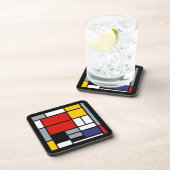 Piet Mondrian, Komposition mit großem rotem Flugze Getränkeuntersetzer (Rechte Seite)