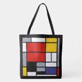 Piet Mondrian, Komposition mit großem rotem Flugze Tasche (Vorderseite)