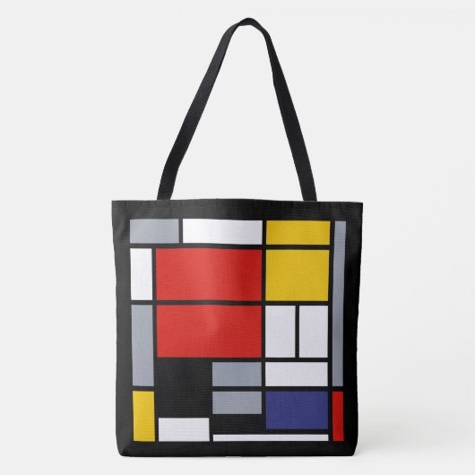 Piet Mondrian, Komposition mit großem rotem Flugze Tasche (Vorderseite)
