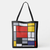 Piet Mondrian, Komposition mit großem rotem Flugze Tasche (Rückseite)
