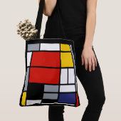 Piet Mondrian, Komposition mit großem rotem Flugze Tasche (Von Nahem)