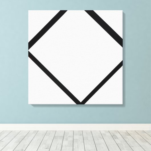 Piet Mondrian Komposition Nr. 1 Lozenge mit vier Leinwanddruck (Insitu (Holzboden))