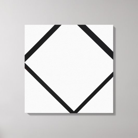 Piet Mondrian Komposition Nr. 1 Lozenge mit vier Leinwanddruck (Vorderseite)