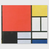 Piet Mondrian Komposition Red Yellow Blue Black Geschenkpapier (Flach)
