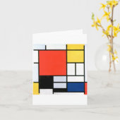 Piet Mondrian Komposition Red Yellow Blue Black Karte (Gelbe Blume)