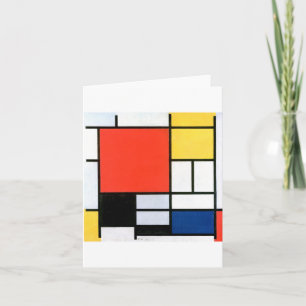 Piet Mondrian Komposition Red Yellow Blue Black Karte