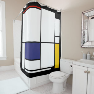Piet Mondrian, Large Tabelle 1 Duschvorhang
