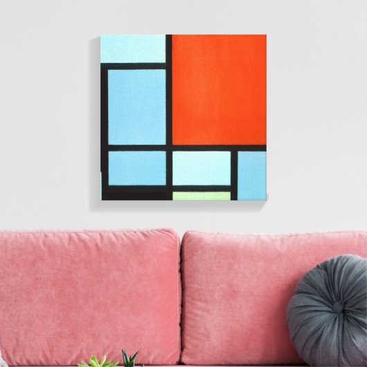 Piet Mondrian Leinwanddruck (Insitu (Wohnzimmer))