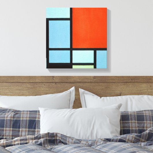 Piet Mondrian Leinwanddruck (Insitu (Schlafzimmer))