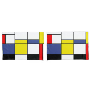 Piet Mondrian Minimalist Kissenbezug