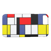 Piet Mondrian Minimalistisch Case-Mate iPhone Hülle (Rückseite (Horizontal))