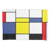 Piet Mondrian Minimalistisch Kissenbezug (Vorderseite-Links)