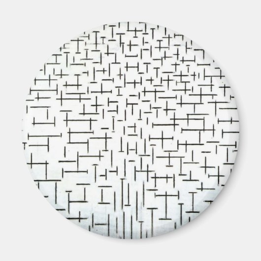 Piet Mondrian Modern Art Magnet (Vorne)