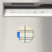 Piet Mondrian Modern Art Magnet (In Situ (Geschirrspüler))