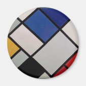 Piet Mondrian Modern Art Magnet (Vorne)