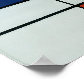 Piet Mondrian Modern Art Poster (Ecke)