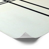 Piet Mondrian Modern Art Poster (Ecke)