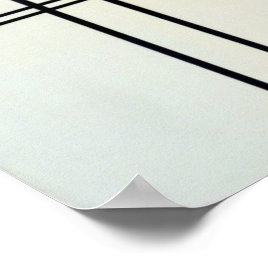 Piet Mondrian Modern Art Poster (Ecke)