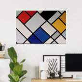 Piet Mondrian Modern Art Poster (Heimbüro)