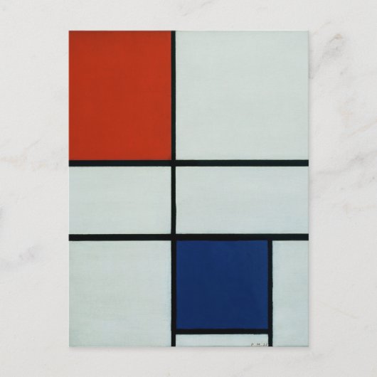 Piet Mondrian Modern Art Postkarte (Vorderseite)