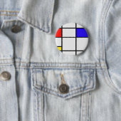 Piet Mondrian-moderne Kunst Button (Beispiel)