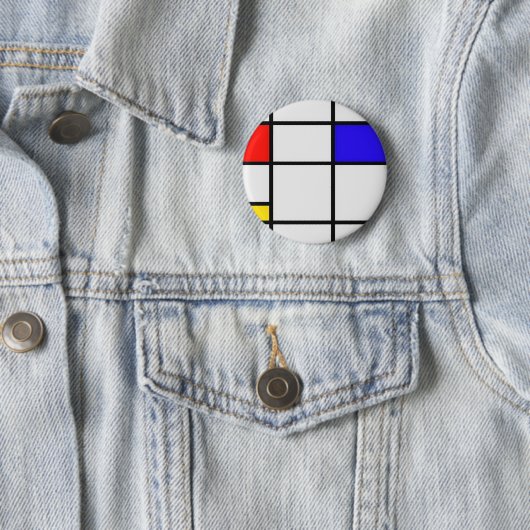 Piet Mondrian-moderne Kunst Button (Beispiel)