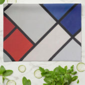 Piet Mondrian-moderne Kunst Geschirrtuch (Gefaltet)