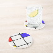 Piet Mondrian-moderne Kunst Getränkeuntersetzer (Seite)